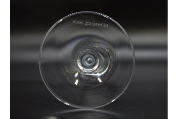 デンマーク　ROYAL COPENHAGEN(ロイヤルコペンハーゲン)　シャンパングラス/MEISSEN(マイセン)　マイセンクリスタル　ブルーオニオン　ロックグラス　繊細なデザインに気品を感じるグラス3点セット(タンブラー、オールドファッション、ワイン、コップ、北欧、共箱付き)(R-083281)