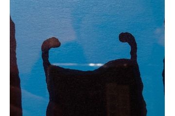 真作　ジョージ・ロドリーゲ　George Rodrigue　ブルードッグ　87/350　鮮やかな色彩と独特のタッチに惹きつけられるシルクスクリーン(絵画、版画、犬、サイン入り、額装)(R-083282)　
