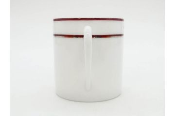 フランス　HERMES(エルメス)　リズム　洗練されたデザインが魅力のコーヒーカップ&ソーサー2客セット(C&S、金彩、碗皿、洋食器、共箱付)(R-083283)
