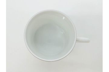 フランス　HERMES(エルメス)　リズム　洗練されたデザインが魅力のコーヒーカップ&ソーサー2客セット(C&S、金彩、碗皿、洋食器、共箱付)(R-083283)