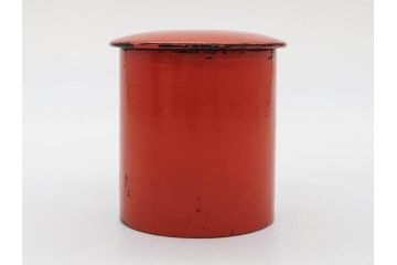 江戸期　七代 中村宗哲　金林寺根来塗　使い込むほどに味わい深くなる棗(木製、漆器、茶入れ、茶道具、茶筒、茶器、外箱付き)(R-083285)