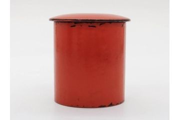 江戸期　七代 中村宗哲　金林寺根来塗　使い込むほどに味わい深くなる棗(木製、漆器、茶入れ、茶道具、茶筒、茶器、外箱付き)(R-083285)