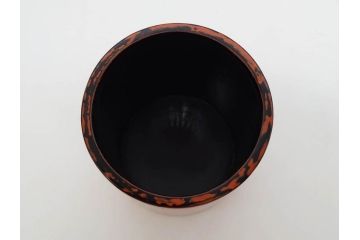 江戸期　七代 中村宗哲　金林寺根来塗　使い込むほどに味わい深くなる棗(木製、漆器、茶入れ、茶道具、茶筒、茶器、外箱付き)(R-083285)