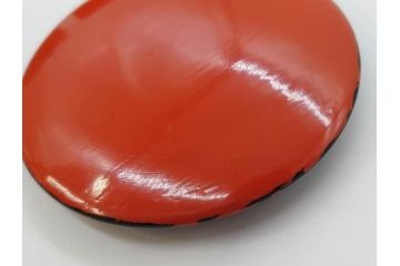 江戸期　七代 中村宗哲　金林寺根来塗　使い込むほどに味わい深くなる棗(木製、漆器、茶入れ、茶道具、茶筒、茶器、外箱付き)(R-083285)