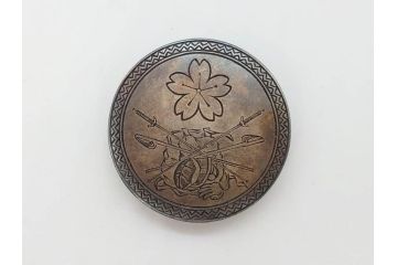 明治23年　陸軍戸山学校　体操科　三等賞　歩兵一等軍曹　勲章　記章　メダル(記念品、ケース付)(R-83288)