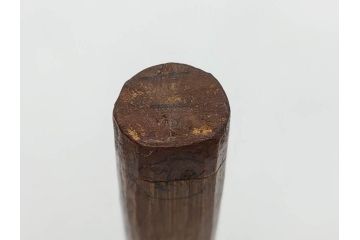 時代物　山田宗偏　妹背山　茶道具　奥深い魅力を持つ竹茶杓・共筒セット(共箱付、外箱付)(R-083289)