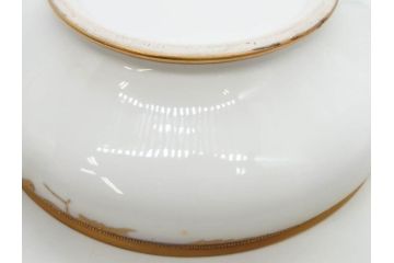 明治〜大正期　オールドノリタケ　NORITAKE　木の実　金彩　金盛　ハンドペイント　自然モチーフが繊細な筆致と豊かな色彩で描かれた優雅な雰囲気のボウル(深皿、鉢、プレート、洋食器)(R-083291)
