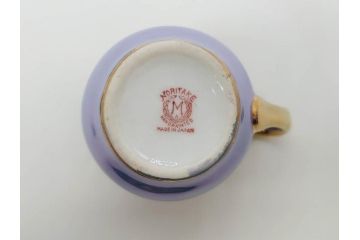 大正〜昭和初期　オールドノリタケ　NORITAKE　ラスター彩　金彩　金盛　花蝶　美しい光沢がテーブルを華やかに彩るデミタスコーヒーセット(キャビネット、ティー、ポット、クリーマー、シュガーポット、カップ&ソーサー、C&S、洋食器)(R-083292)
