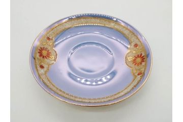 大正〜昭和初期　オールドノリタケ　NORITAKE　ラスター彩　金彩　金盛　花蝶　美しい光沢がテーブルを華やかに彩るデミタスコーヒーセット(キャビネット、ティー、ポット、クリーマー、シュガーポット、カップ&ソーサー、C&S、洋食器)(R-083292)