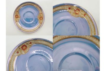 大正〜昭和初期　オールドノリタケ　NORITAKE　ラスター彩　金彩　金盛　花蝶　美しい光沢がテーブルを華やかに彩るデミタスコーヒーセット(キャビネット、ティー、ポット、クリーマー、シュガーポット、カップ&ソーサー、C&S、洋食器)(R-083292)