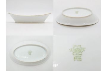 大正〜昭和初期　オールドノリタケ　NORITAKE　意匠登録　金彩　金盛　No.175　ハンドペイント　上品で華やかな佇まいのコーヒーポット・カップ&ソーサー・ソルト&ペッパーシェーカー・プレート2枚セット(デミタス、オーバル、深皿、C&S、洋食器)(R-083293)