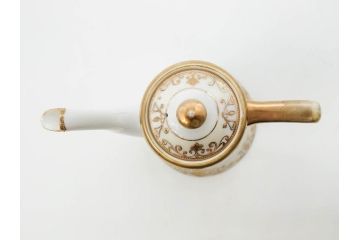 大正〜昭和初期　オールドノリタケ　NORITAKE　意匠登録　金彩　金盛　No.175　ハンドペイント　上品で華やかな佇まいのコーヒーポット・カップ&ソーサー・ソルト&ペッパーシェーカー・プレート2枚セット(デミタス、オーバル、深皿、C&S、洋食器)(R-083293)