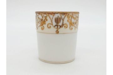 大正〜昭和初期　オールドノリタケ　NORITAKE　意匠登録　金彩　金盛　No.175　ハンドペイント　上品で華やかな佇まいのコーヒーポット・カップ&ソーサー・ソルト&ペッパーシェーカー・プレート2枚セット(デミタス、オーバル、深皿、C&S、洋食器)(R-083293)