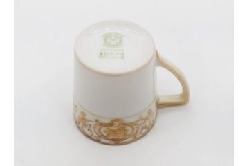 大正〜昭和初期　オールドノリタケ　NORITAKE　意匠登録　金彩　金盛　No.175　ハンドペイント　上品で華やかな佇まいのコーヒーポット・カップ&ソーサー・ソルト&ペッパーシェーカー・プレート2枚セット(デミタス、オーバル、深皿、C&S、洋食器)(R-083293)