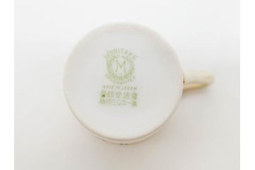 大正〜昭和初期　オールドノリタケ　NORITAKE　意匠登録　金彩　金盛　No.175　ハンドペイント　上品で華やかな佇まいのコーヒーポット・カップ&ソーサー・ソルト&ペッパーシェーカー・プレート2枚セット(デミタス、オーバル、深皿、C&S、洋食器)(R-083293)