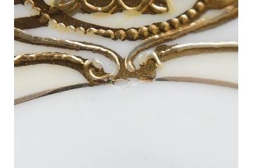大正〜昭和初期　オールドノリタケ　NORITAKE　意匠登録　金彩　金盛　No.175　ハンドペイント　上品で華やかな佇まいのコーヒーポット・カップ&ソーサー・ソルト&ペッパーシェーカー・プレート2枚セット(デミタス、オーバル、深皿、C&S、洋食器)(R-083293)