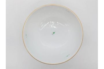 ヘレンド　ハンガリー　HEREND HVNGARY　アポニー・グリーン　スラップボール　深みのあるグリーンが食卓に落ち着きと品格をもたらすプレート6枚&ボウルセット(ディナー、パン皿、深皿、中皿、大皿、洋食器)(R-083294)