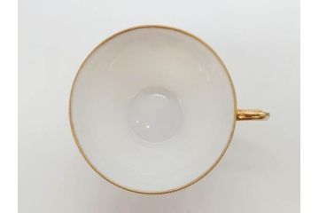 明治〜大正期　オールドノリタケ　NORITAKE　ラスター彩　金彩　金盛　花　手仕事の美しさが凝縮されたカップ&ソーサー4客セット(マルキ印、フラワー、オレンジ、風景、ハンドペイント、C&S、洋食器)(R-083296)