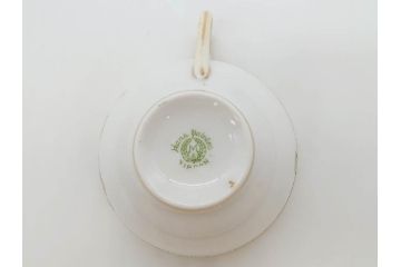 明治〜大正期　オールドノリタケ　NORITAKE　ラスター彩　金彩　金盛　花　手仕事の美しさが凝縮されたカップ&ソーサー4客セット(マルキ印、フラワー、オレンジ、風景、ハンドペイント、C&S、洋食器)(R-083296)