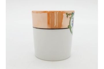 明治〜大正期　オールドノリタケ　NORITAKE　ラスター彩　金彩　金盛　花　手仕事の美しさが凝縮されたカップ&ソーサー4客セット(マルキ印、フラワー、オレンジ、風景、ハンドペイント、C&S、洋食器)(R-083296)