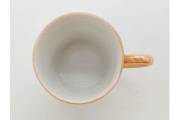 明治〜大正期　オールドノリタケ　NORITAKE　ラスター彩　金彩　金盛　花　手仕事の美しさが凝縮されたカップ&ソーサー4客セット(マルキ印、フラワー、オレンジ、風景、ハンドペイント、C&S、洋食器)(R-083296)