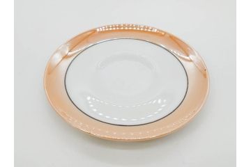 明治〜大正期　オールドノリタケ　NORITAKE　ラスター彩　金彩　金盛　花　手仕事の美しさが凝縮されたカップ&ソーサー4客セット(マルキ印、フラワー、オレンジ、風景、ハンドペイント、C&S、洋食器)(R-083296)