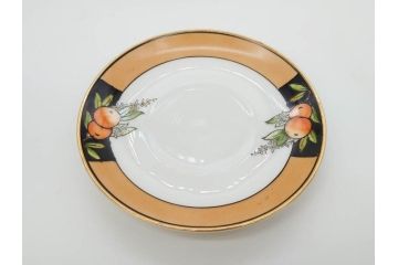 明治〜大正期　オールドノリタケ　NORITAKE　ラスター彩　金彩　金盛　花　手仕事の美しさが凝縮されたカップ&ソーサー4客セット(マルキ印、フラワー、オレンジ、風景、ハンドペイント、C&S、洋食器)(R-083296)