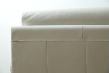 中古　超美品!!　カリモク家具(karimoku)　domani(ドマーニ)　Excel-Life(エクセルライフ)　本革(レザー)　上品でモダンなデザインの2人掛けソファ(2P、ラブソファ)(定価約82万円)(R-083303)