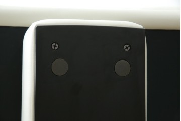 中古　超美品!!　カリモク家具(karimoku)　domani(ドマーニ)　Excel-Life(エクセルライフ)　本革(レザー)　上品でモダンなデザインの2人掛けソファ　定価約82万円相当　(R-083303)