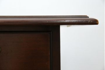 中古　トーマスビル(THOMASVILLE)　シンプルながらクラシカルで優雅な佇まいの両袖机(二―ホールデスク、プレジデントデスク、ワークデスク、オフィスデスク、在宅用、在宅ワーク用)(R-083313)