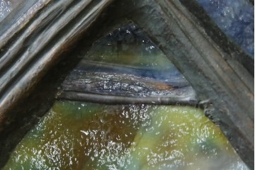 ヴィンテージ照明　アメリカ　激レア!!　希少モデル　Tiffany & Co. Style Studio(ティファニー スタイル スタジオ)　アイリス　ランタン　ステンドグラス照明　(R-083314)