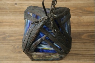 ヴィンテージ照明　アメリカ　激レア!!　希少モデル　Tiffany & Co. Style Studio(ティファニー スタイル スタジオ)　アイリス　ランタン　ステンドグラス照明　(R-083314)