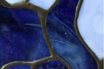 ヴィンテージ照明　アメリカ　激レア!!　希少モデル　Tiffany & Co. Style Studio(ティファニー スタイル スタジオ)　アイリス　ランタン　ステンドグラス照明　(R-083314)