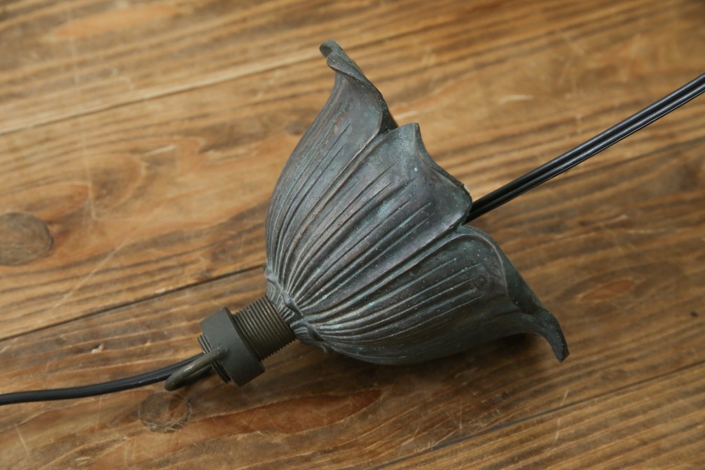 ヴィンテージ照明　アメリカ　激レア!!　希少モデル　Tiffany & Co. Style Studio(ティファニー スタイル スタジオ)　アイリス　ランタン　ステンドグラス照明　(R-083314)