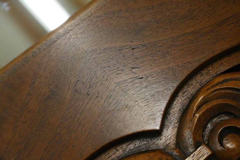 中古　美品　DREXEL HERITAGE(ドレクセルヘリテイジ)　重厚なつくりが高級感を醸し出すウォールミラー　(R-083316)