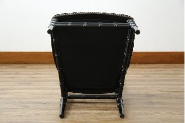 中古　超美品!!　グッチ(GUCCI)　GGジャカード　グッチを象徴するビー(ハチ)&スターモチーフのファブリックがおしゃれなキアヴァリチェア(ダイニングチェア、椅子、イス)(定価約37万4千円)(R-083320)