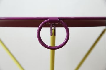 中古　超美品!!　GUCCI(グッチ)　Flora(フローラ)プリント　インテリアに映えるフォールディングメタルトレイ(サイドテーブル、花台、飾り台)(定価約25万7千円)(R-083321)