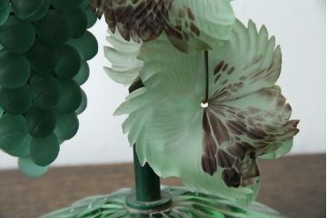 中古　イタリア　トーソー社(TOSO CESARE)　ムラーノガラス(MURANO)　ブドウ(葡萄、ぶどう)　1灯　空間のアクセントになるテーブルスタンド(テーブルライト、卓上ランプ、ベネチアングラス、ムラノガラス)(R-083330)