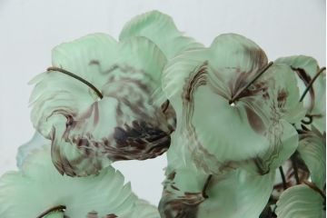 中古　イタリア　トーソー社(TOSO CESARE)　ムラーノガラス(MURANO)　ブドウ(葡萄、ぶどう)　1灯　空間のアクセントになるテーブルスタンド(テーブルライト、卓上ランプ、ベネチアングラス、ムラノガラス)(R-083330)