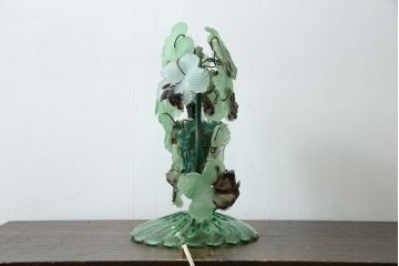 中古　イタリア　トーソー社(TOSO CESARE)　ムラーノガラス(MURANO)　ブドウ(葡萄、ぶどう)　1灯　空間のアクセントになるテーブルスタンド(テーブルライト、卓上ランプ、ベネチアングラス、ムラノガラス)(R-083330)