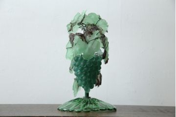 中古　イタリア　トーソー社(TOSO CESARE)　ムラーノガラス(MURANO)　ブドウ(葡萄、ぶどう)　1灯　空間のアクセントになるテーブルスタンド(テーブルライト、卓上ランプ、ベネチアングラス、ムラノガラス)(R-083330)