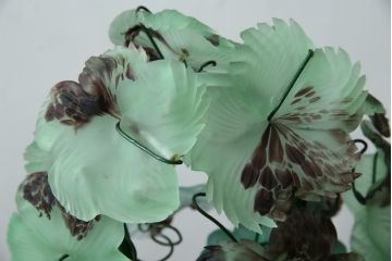 中古　イタリア　トーソー社(TOSO CESARE)　ムラーノガラス(MURANO)　ブドウ(葡萄、ぶどう)　1灯　空間のアクセントになるテーブルスタンド(テーブルライト、卓上ランプ、ベネチアングラス、ムラノガラス)(R-083330)