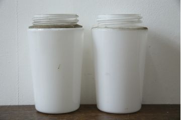 和製ビンテージ　昭和モダンを感じる、直線美のレトロな壁掛け照明2個セット(ウォールランプ、ウォールライト、壁付け照明、ヴィンテージ)(R-083334)