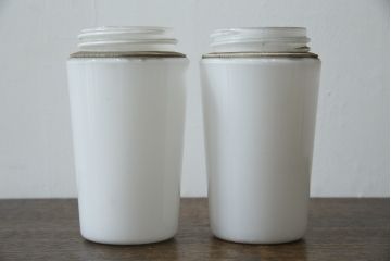 和製ビンテージ　昭和モダンを感じる、直線美のレトロな壁掛け照明2個セット(ウォールランプ、ウォールライト、壁付け照明、ヴィンテージ)(R-083335)