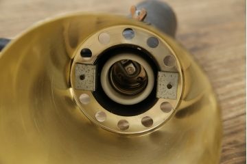 和製ビンテージ　ゴールドの配色が洗練された印象のレトロな壁付け照明(天井照明、ウォールライト、壁掛け照明、ヴィンテージ)(R-083340)