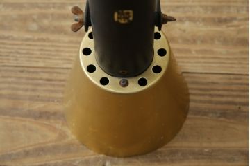 和製ビンテージ　ゴールドの配色が洗練された印象のレトロな壁付け照明(天井照明、ウォールライト、壁掛け照明、ヴィンテージ)(R-083340)