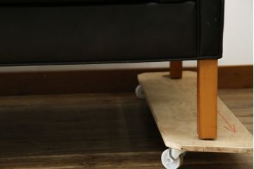 デンマークビンテージ　FREDERICIA(フレデリシア)　Borge Mogensen(ボーエ・モーエンセン)　本革(レザー)　モデル2333　シンプルでかっこいい三人掛けソファ(3Pソファ、アームソファ、北欧ヴィンテージ)(R-083342)