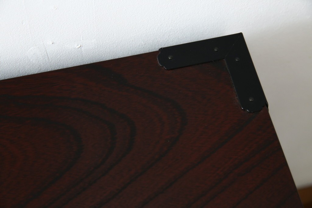 中古　美品!!　希少　仙台箪笥　特注モデル!!　和の空間を格上げする布目塗り仕上げのローチェスト　定価約80万円相当　(R-083345)