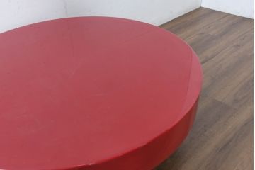 イタリアビンテージ　高級品!!　激レア　希少　日本ではまず見かけない!!　Willy Rizzo(ウィリー リッツオ)　ミッドセンチュリーの美学とモダンで洗練されたデザインが絶妙に融合したイタリアンコーヒーテーブル(円卓、ラウンドテーブル、センターテーブル、ローテーブル、リビングテーブル、ヴィンテージ)(R-083350)