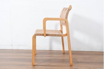 中古　arflex(アルフレックス)　NT SLIM(エヌティースリム)　アームチェア3脚セット(ダイニングチェア、椅子、イス、バラ売り可能)(定価3脚で約22万8千円)(R-083355)